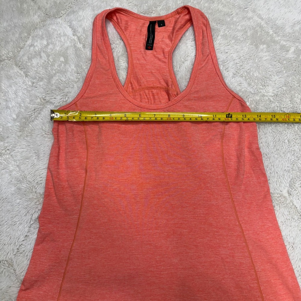 Specialized Shasta Tank Women L Coral Racerback Cycling Rear Zip Pocket Gorpcore - Picture 4 of 10